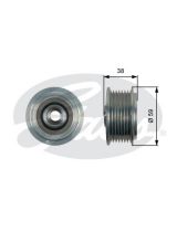 GATES OAP7169 Шкив генератора
