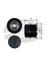 GATES OAP7187 Шкив генератора