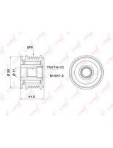 Lynxauto PA-1001 Шкив генератора