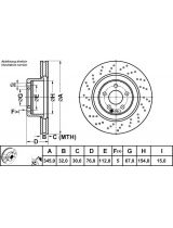 ATE 24.0132-0125.1 Тормозной диск передний