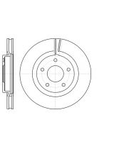 REMSA 61087.10 Тормозной диск передний