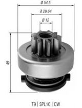 Magneti Marelli 940113020354 Бендикс стартера