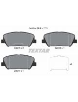 Textar 2491501 Колодки дисковые передние