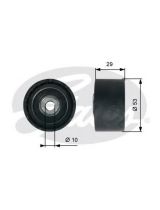 GATES T42140 Ролик приводного