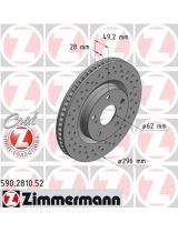 ZIMMERMANN 590.2810.52 Тормозной диск