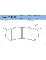 AYWIPARTS AW1810046 Колодки дисковые комплект