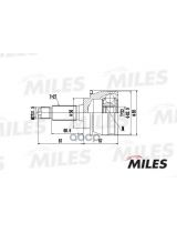 Miles GA20422 ШРУС наружный