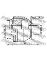 FEBEST 2311-T6MTLH ШРУС внутренний левый