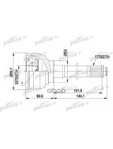 Patron PCV9007 ШРУС наружный комплект A:17, B:33, D:89.7