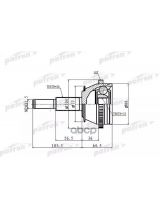 Patron PCV9980 ШРУС наружный 26x55.9x32 ABS:50T