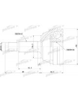 Patron PCV1074 ШРУС наружный 25x56.5x30