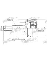 Patron PCV1649 ШРУС наружный 22x52x22