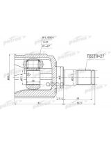 Patron PCV1160 ШРУС внутренний 27x41x25