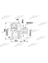 Patron PCV1435 ШРУС наружный комплект 38x59.5x33 ABS:45T
