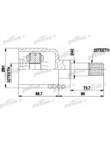 Patron PCV9538 ШРУС внутренний комплект 25x40x32