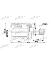 Patron PCV5003 ШРУС внутренний левый комплект