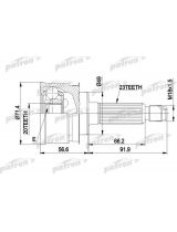 Patron PCV1361 ШРУС наружный комплект 23x49x20