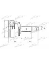 Patron PCV1419 ШРУС наружный комплект 25x51x24