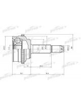 Patron PCV1527 ШРУС наружный комплект 22x52x19 ABS:47T