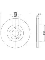 Textar 92056800 Тормозной диск