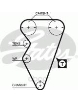 GATES 5238XS Ремень ГРМ