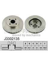 NIPPARTS J3302135 Тормозной диск