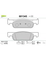 Valeo 601345 Колодки дисковые