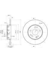 BREMBO 08.4750.34 Тормозной диск передний