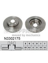 NIPPARTS N3302175 Тормозной диск