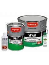 NOVOL 1201+р Шпатлёвка Spray 3K для нанесения распылением 1,2кг + растворитель THIN 880 50мл