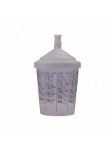 Русский мастер РМ-58406 Бачок сменный для краскопульта одноразовый с крышкой и фильтром 600мл