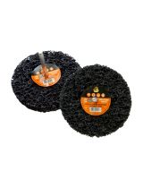 Русский мастер РМ-52206 Круг для снятия ржавчины на шпинделе 6мм ЧЁРНЫЙ d=100мм