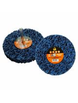 Русский мастер РМ-52183 Круг для снятия ржавчины на шпинделе 6мм СИНИЙ d=100мм