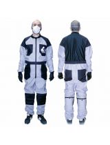 Русский мастер РМ-57249 Комбинезон рабочий PROFI Plus серый с черными вставками размер XXL