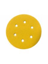 DEERFOS круги наждачные липкие Р-240 D150мм, жёлтые, 21 отверстия