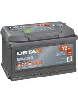 DETA Аккумулятор Senator3 DA722 720А (72 А/ч)