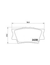 BREMBO P83089 Колодки дисковые задние