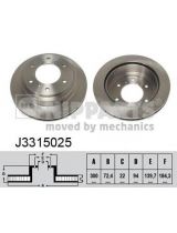 NIPPARTS J3315025 Тормозной диск