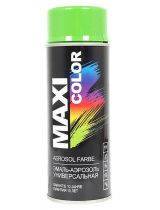MAXI COLOR 6018MX Эмаль-аэрозоль универсальная RAL6018 желто-зеленая 400мл
