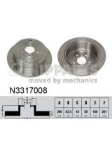 NIPPARTS N3317008 Тормозной диск