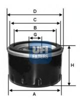 UFI 23.165.00 Фильтр масляный