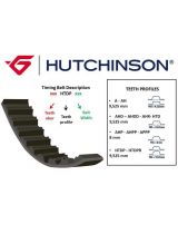 HUTCHINSON 101HTDP30 Ремень ГРМ