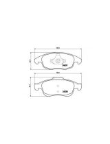 BREMBO P61083 Колодки дисковые 4 шт