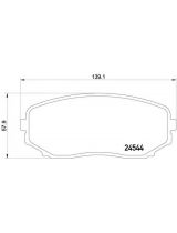 Textar 2454401 Колодки дисковые передние