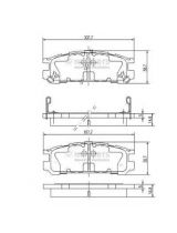 NIPPARTS J3617001 Колодки дисковые задние