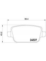 Textar 2453703 Колодки дисковые задние