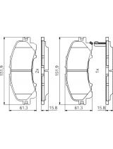 BOSCH 0 986 494 821 Колодки дисковые передние
