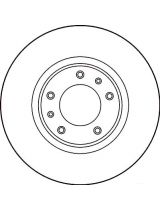 TRW DF1225 Тормозной диск передний