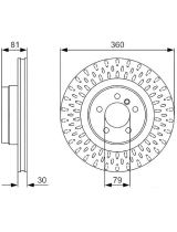 BOSCH 0 986 479 557 Тормозной диск