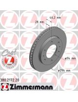 ZIMMERMANN 380.2172.20 Тормозной диск передний